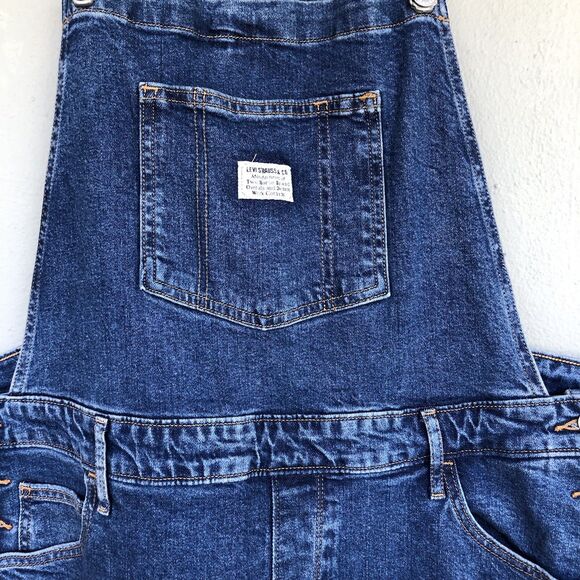 Levi's Denim Overalls Womens 20W Vintage 90s Streetwear Premium Cotton Casual - Picture 5 of 16